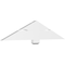 Ekena Millwork Redmond Architectural Grade PVC Gable Bracket, 60"W x 12 1/2"H x 2"D x 6"F, 5/12 Pitch GBP060X13X0206RED00 - alternate 1